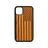 American Flag Engraved Wooden Case for iPhone - LIMITED77