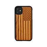 American Flag Engraved Wooden Case for iPhone - LIMITED77