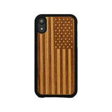 American Flag Engraved Wooden Case for iPhone - LIMITED77