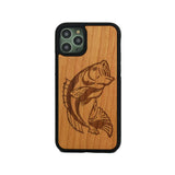 Bass Fish Wooden Unique Carved Case for Apple iPhone - LIMITED77