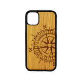 Compass Unique carved Wooden Case for iPhone - LIMITED77