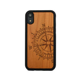 Compass Unique carved Wooden Case for iPhone - LIMITED77
