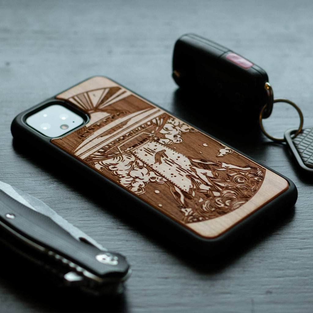 Google Pixel 4 XL Wood Case Cobra Design