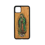 Google Pixel 3, 3 XL, Google Pixel 4, 4 XL Case carved Wooden Guadalupe Design - LIMITED77