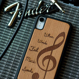 Music Wooden Unique Carved Case for Apple iPhone - LIMITED77