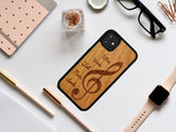 Music Wooden Unique Carved Case for Apple iPhone - LIMITED77