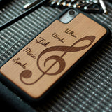 Music Wooden Unique Carved Case for Apple iPhone - LIMITED77