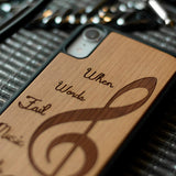 Music Wooden Unique Carved Case for Apple iPhone - LIMITED77
