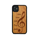 Music Wooden Unique Carved Case for Apple iPhone - LIMITED77