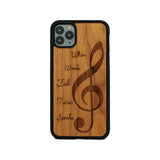 Music Wooden Unique Carved Case for Apple iPhone - LIMITED77