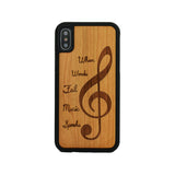 Music Wooden Unique Carved Case for Apple iPhone - LIMITED77
