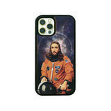 Space Jesus Wooden Unique carved phone case for Apple iPhone - LIMITED77