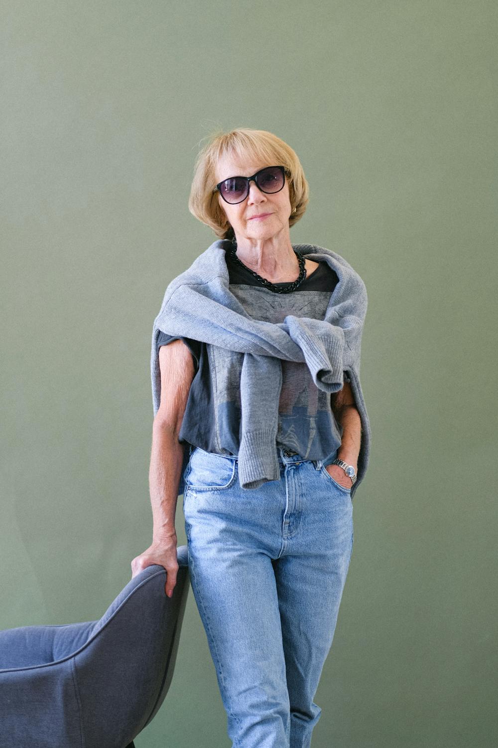 Wearing wide leg pants over 60 - jeans