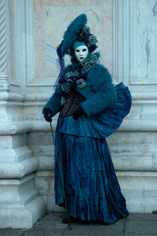 Venice carnival costume Bauta mask