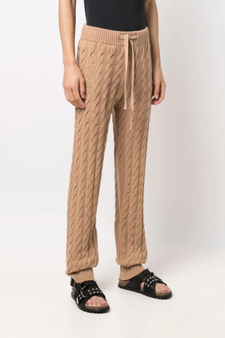 Cable knit trousers cold weather