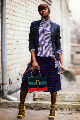 Heels and skater skirt