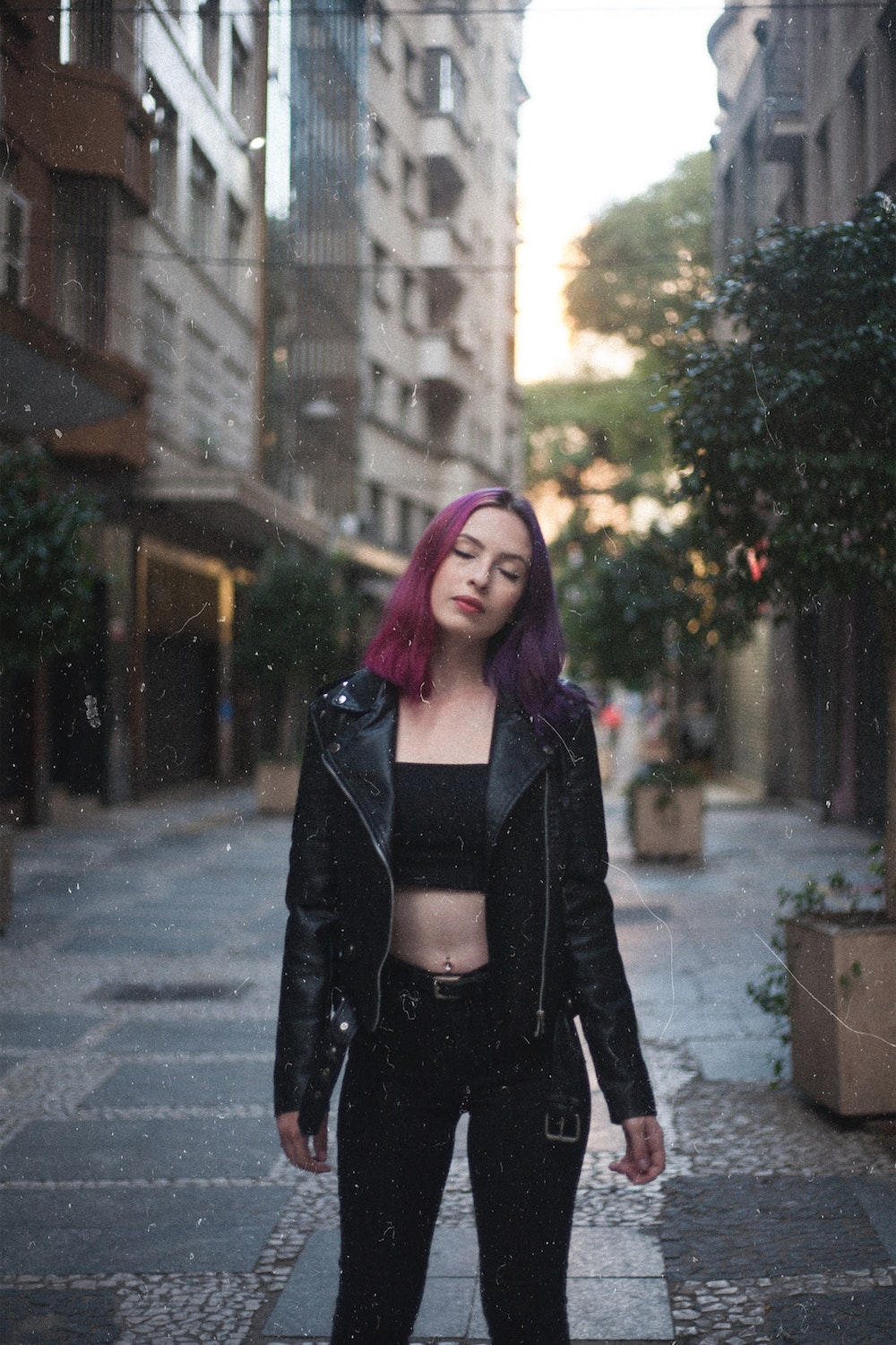 What do guys prefer? vegan leather jacket and tube top