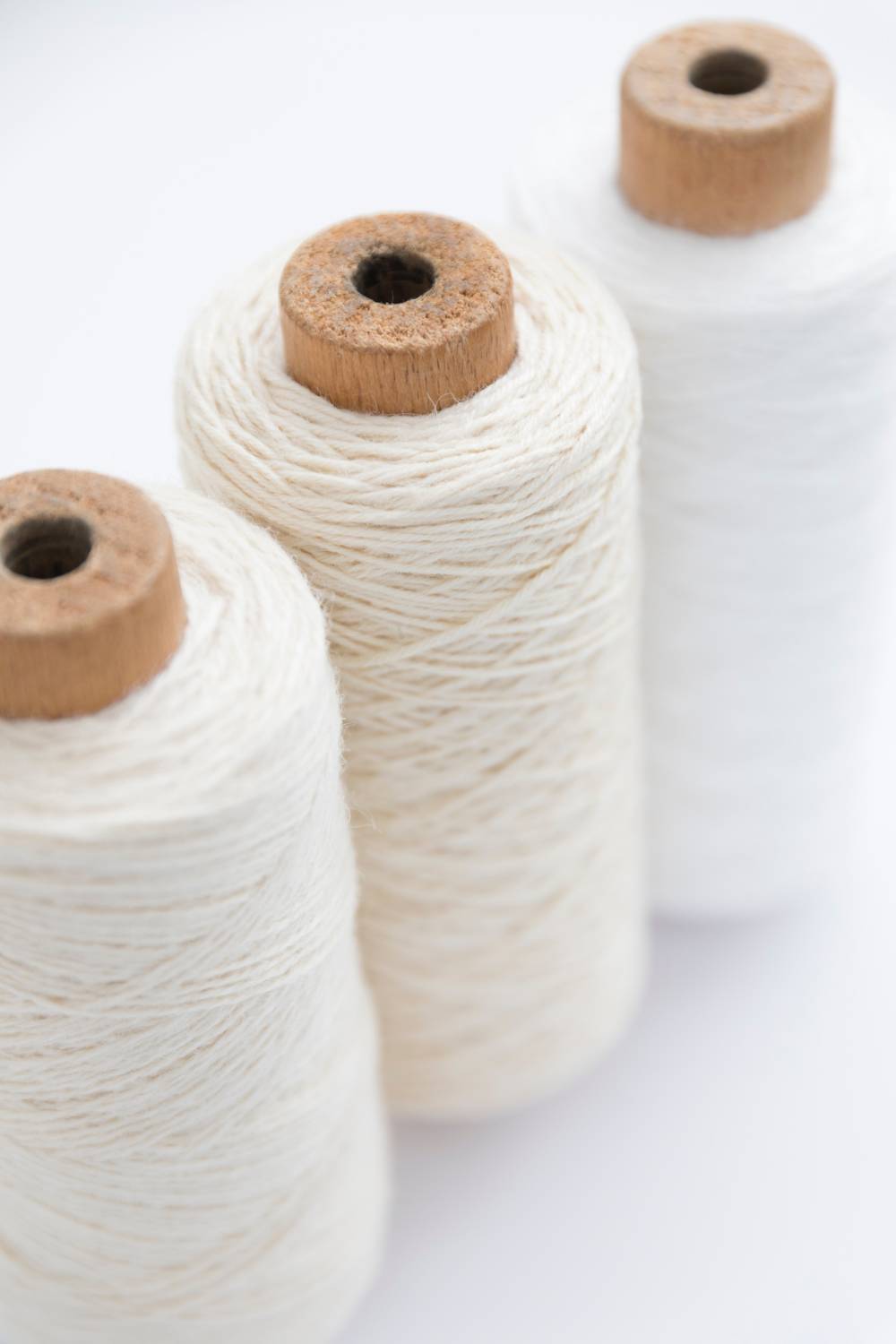 recycled cotton fiber yarn spool