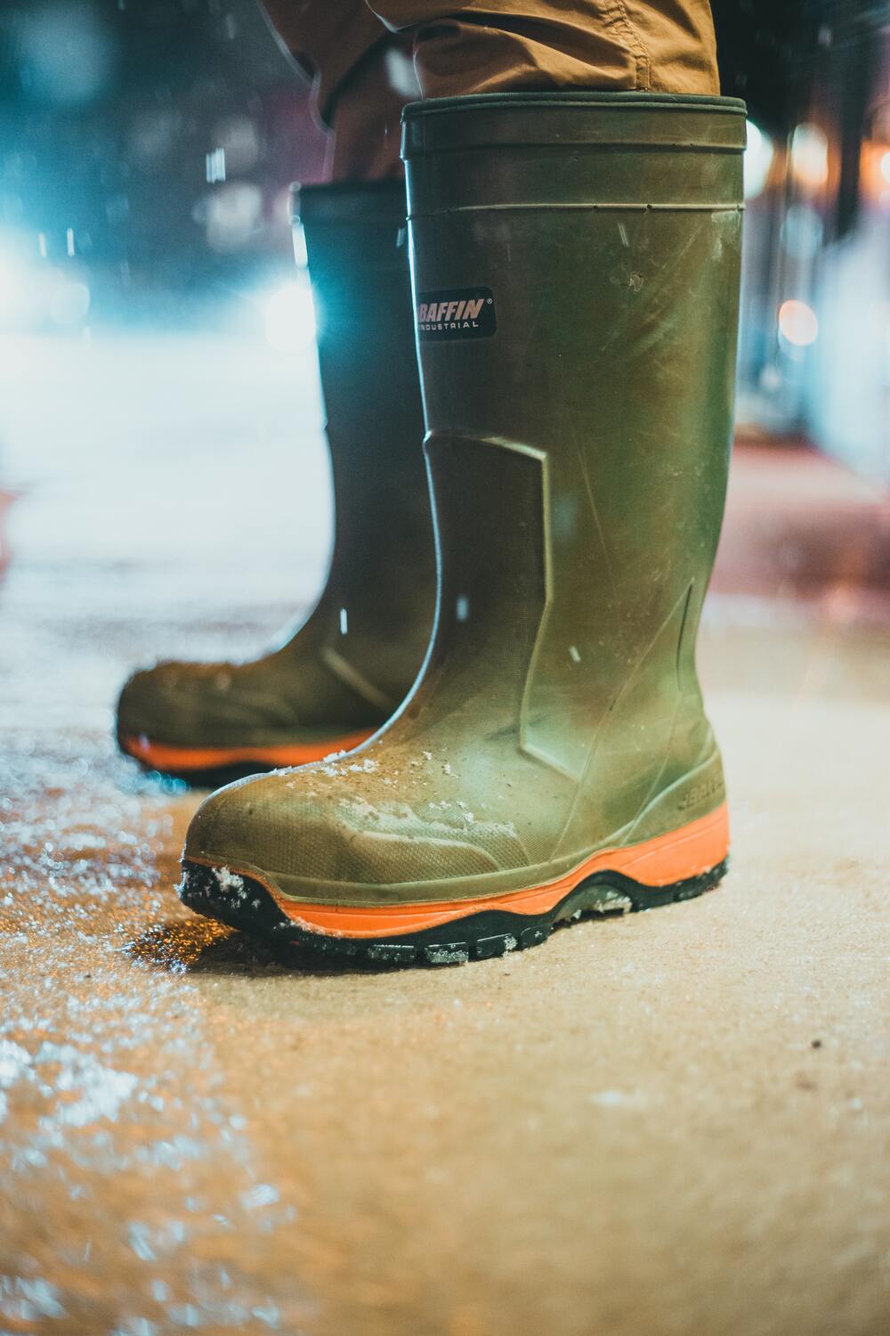 Rubber rain boots Norway wear