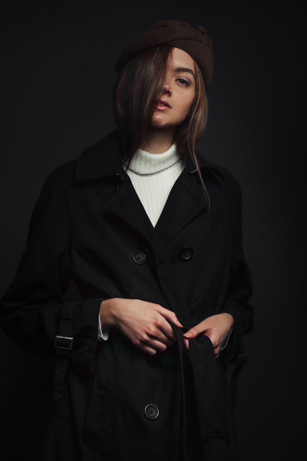 dark Coat model photo