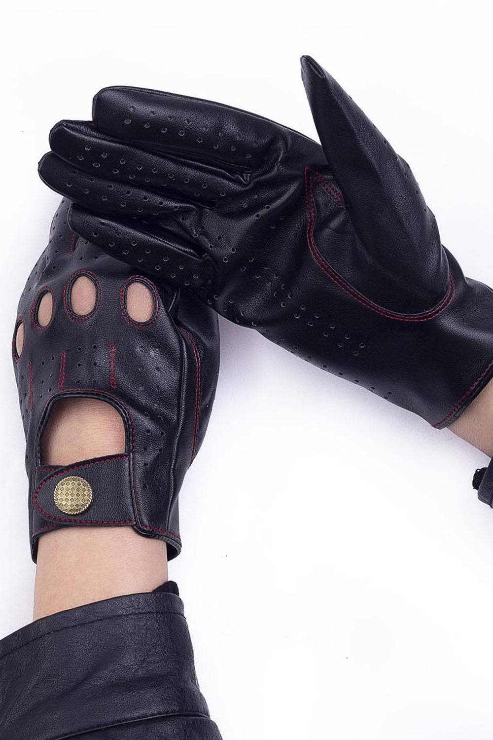 etsy women vegan leather gloves