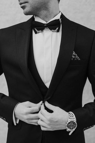 James Bond themed party outfits bow tie