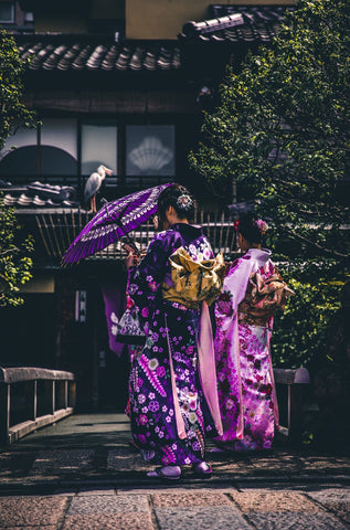 Japanese themed party outfits kimono