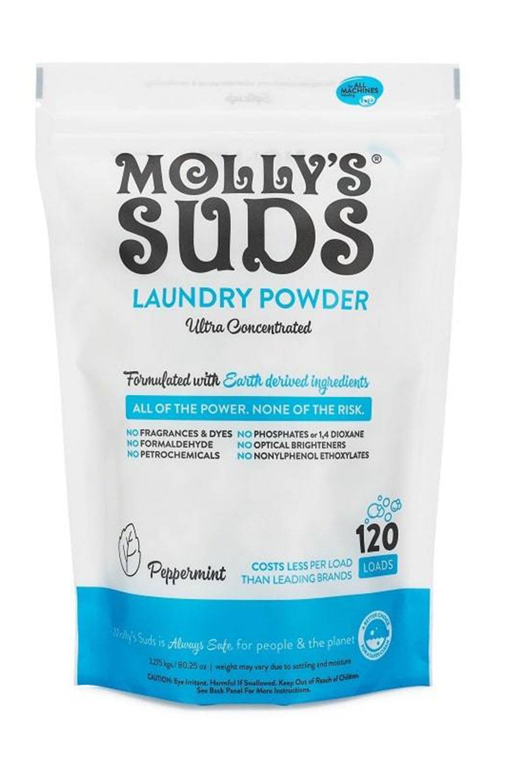 mollys suds eco-friendly detergent powder