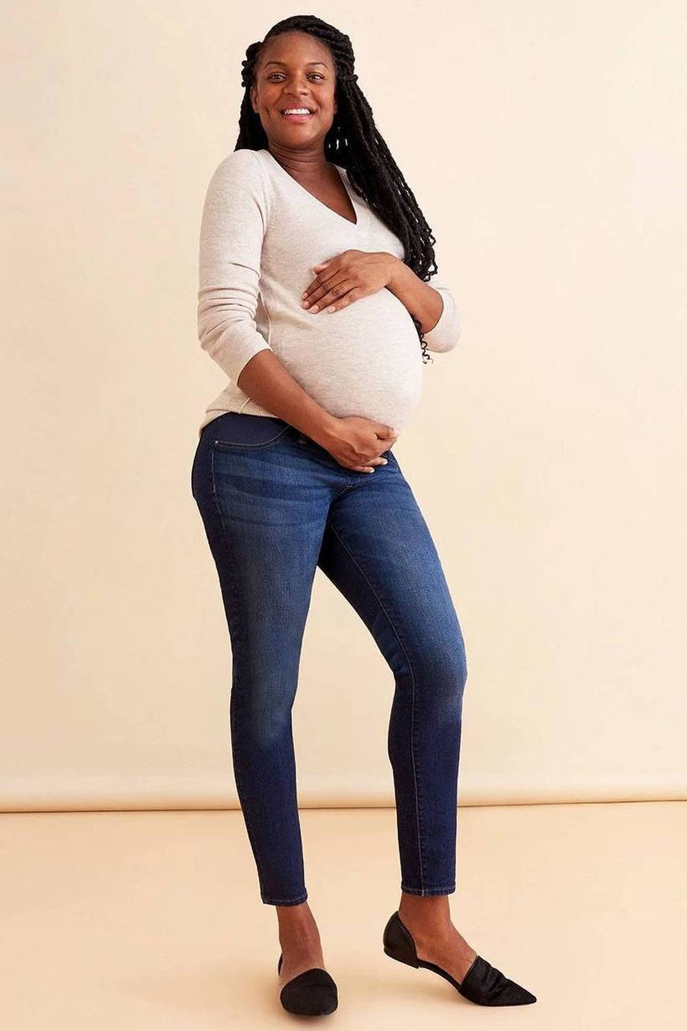 warp weft maternity jeans