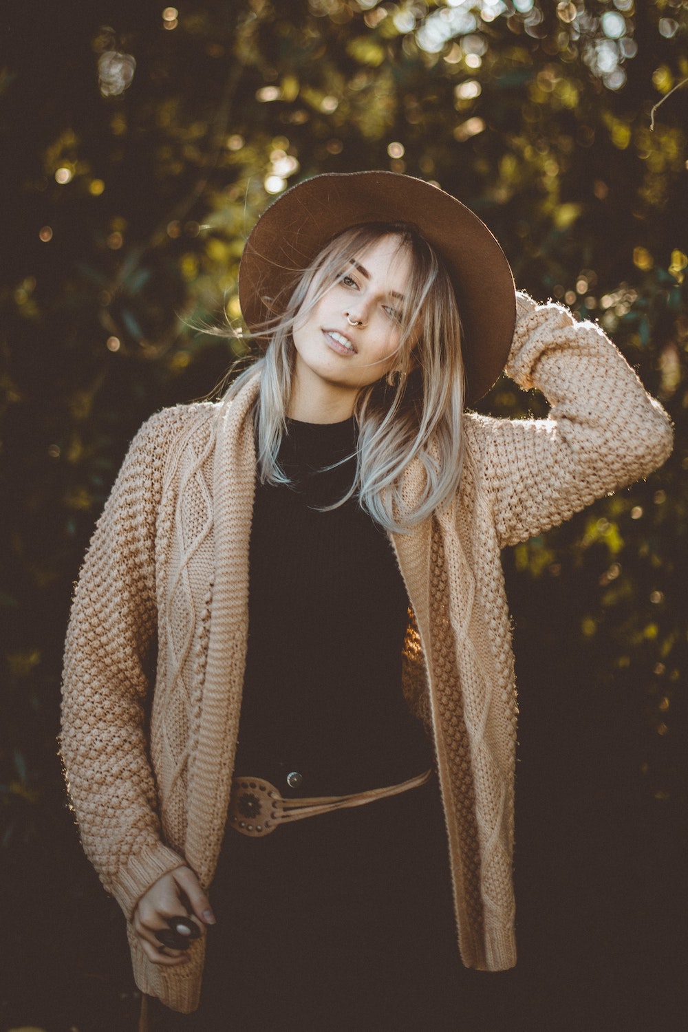 black slip dress cardigan