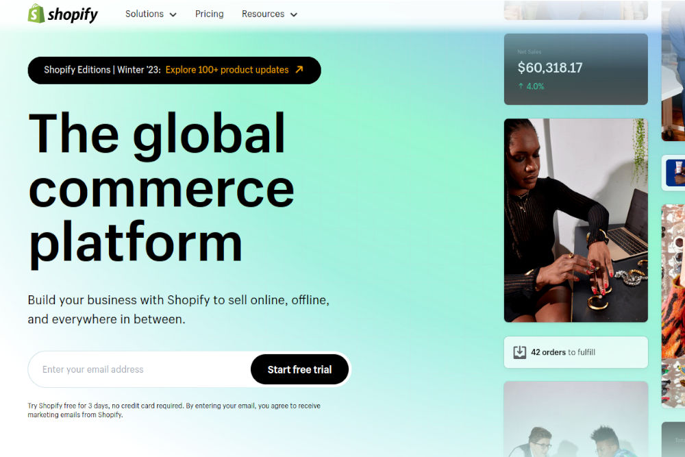 shopify blogging platform