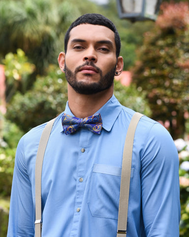 gatsby party bowtie suspenders