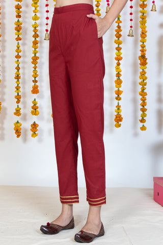 cigarette pants and kurti