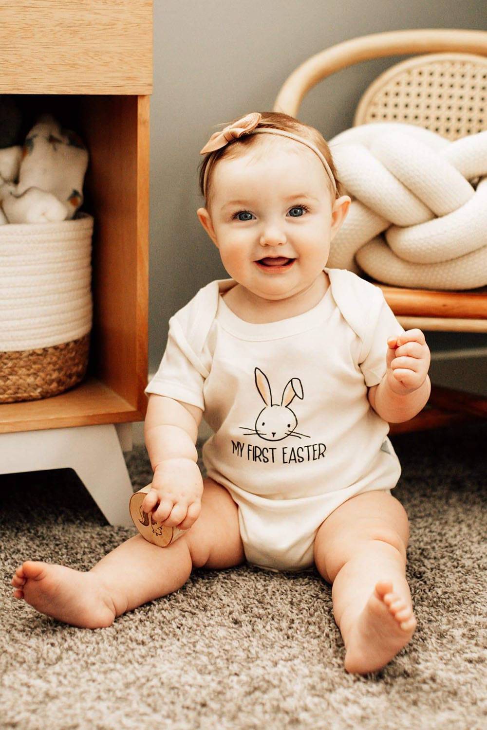 finn emma cute easter bodysuit baby girl