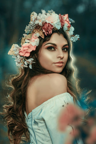 fairycore aesthetic flower crown