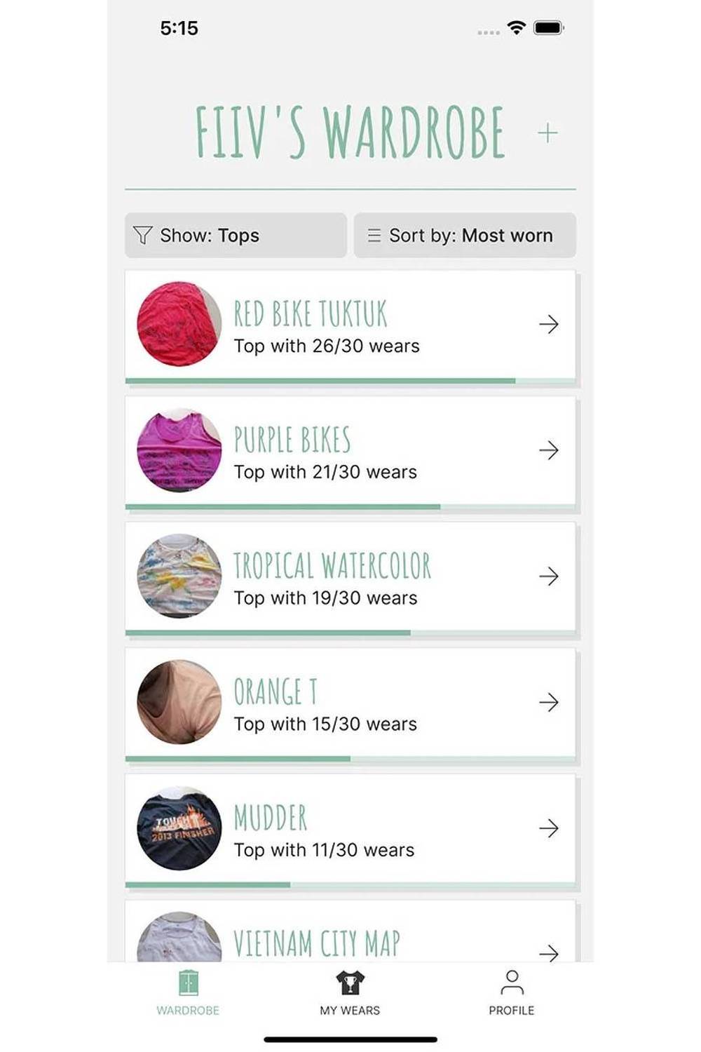 30 wears free capsule wardrobe app