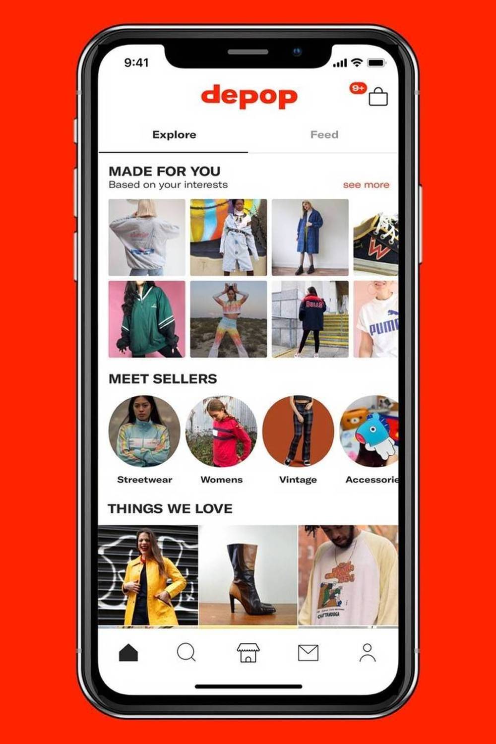 depop free fashion designer app