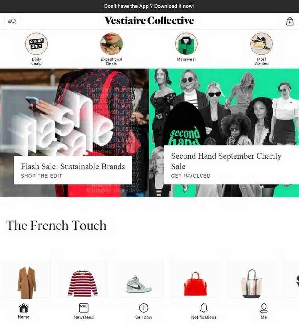 vestiaire collective free fashion app