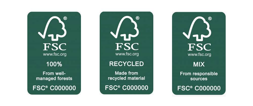 fsc certified label recycled mix