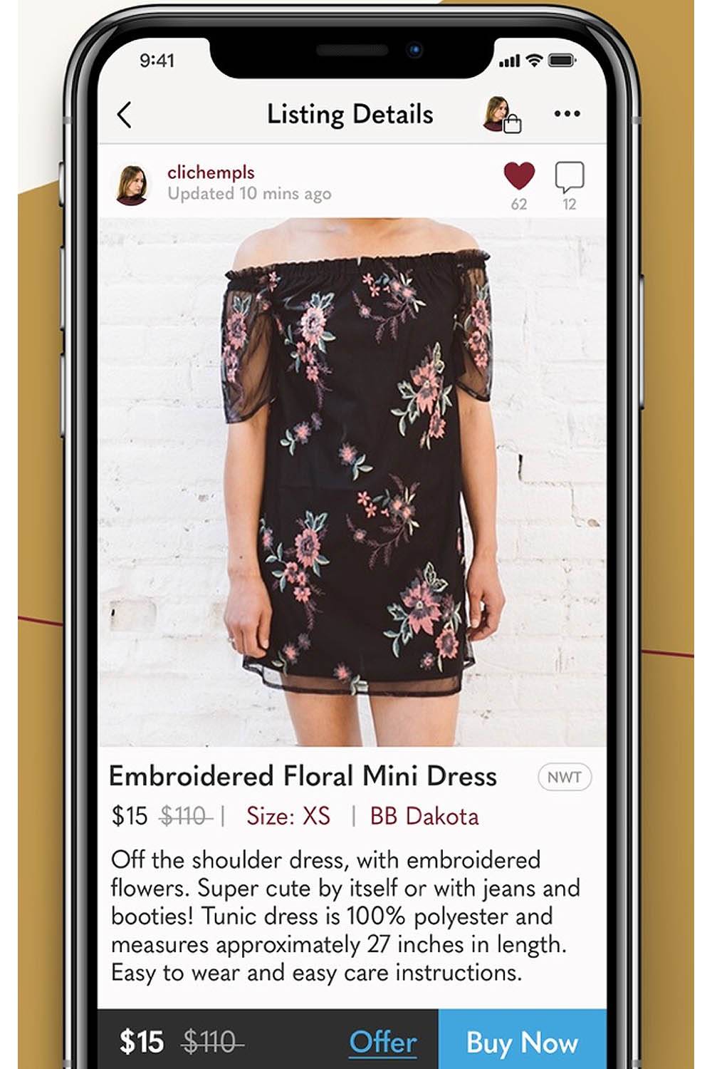 poshmark designer clothing app