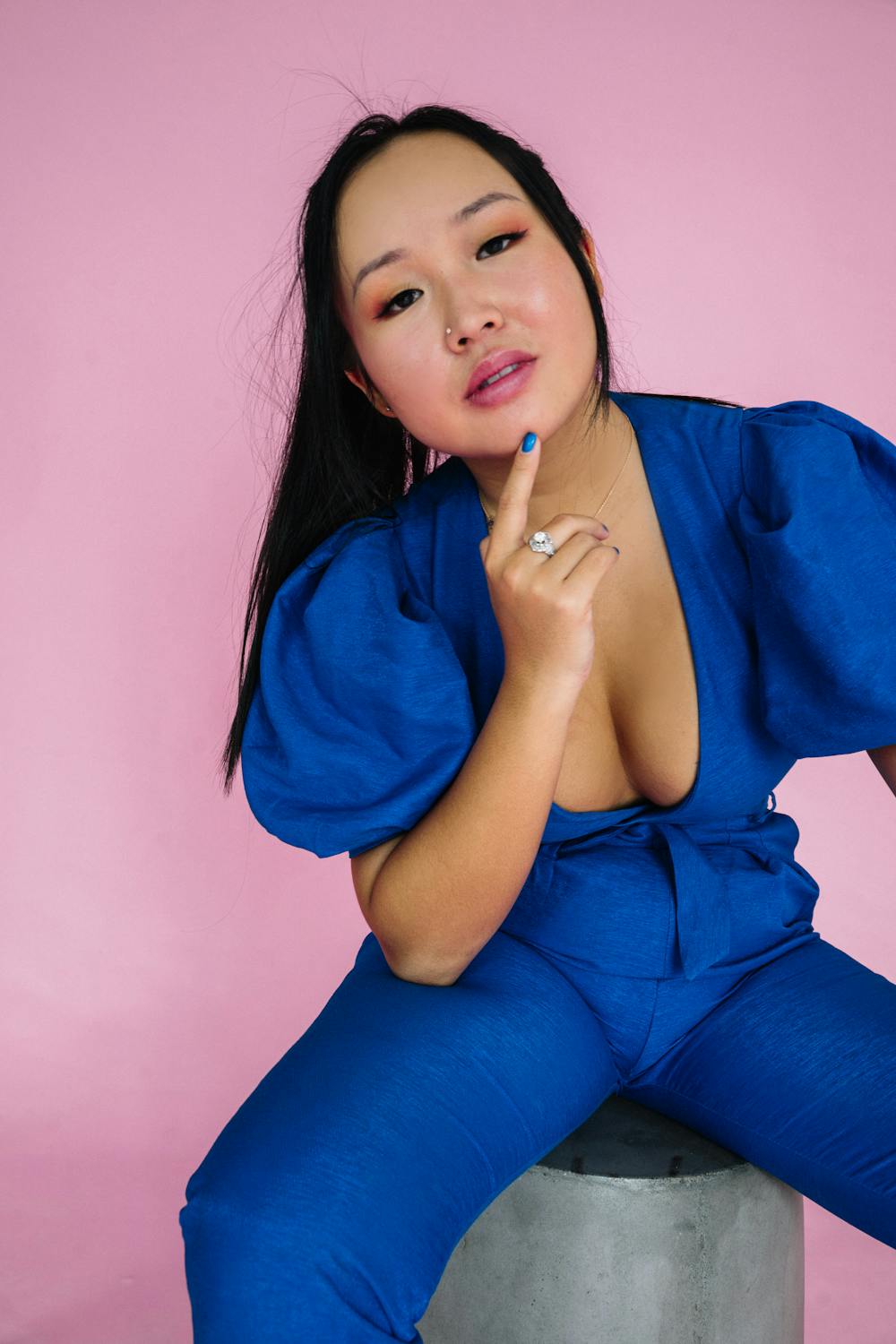 Can you wear blue to weddings? jumpsuit