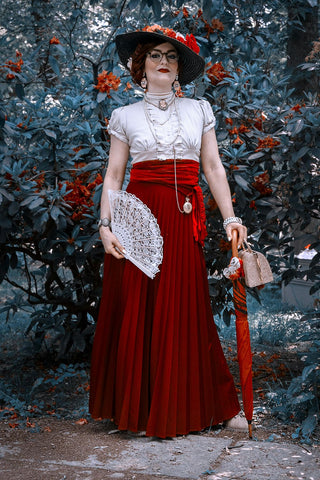 royalcore aesthetics outfits midi skirt