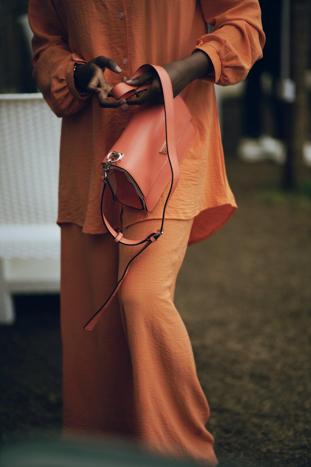 Can you wear orange to weddings? purse