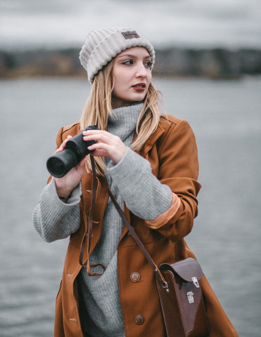 45 degrees coat and beanie