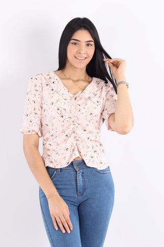 business casual fashion style outfits floral blouse and jeans