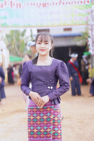 purple skirt outfits elegant top