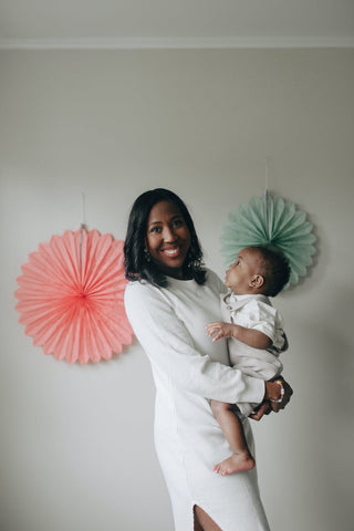 mother son photoshoot sweater dress