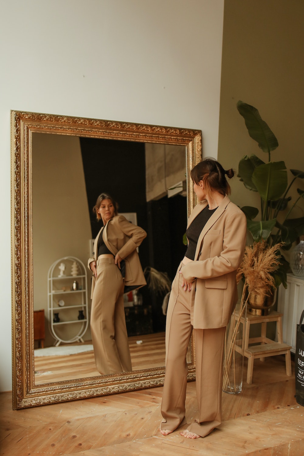 young woman shopping