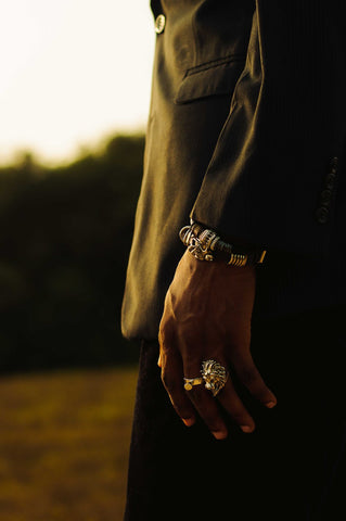 accessorize mens multiple rings