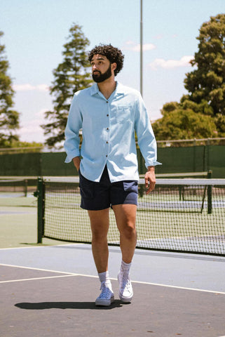 tennis tournament linen shirt